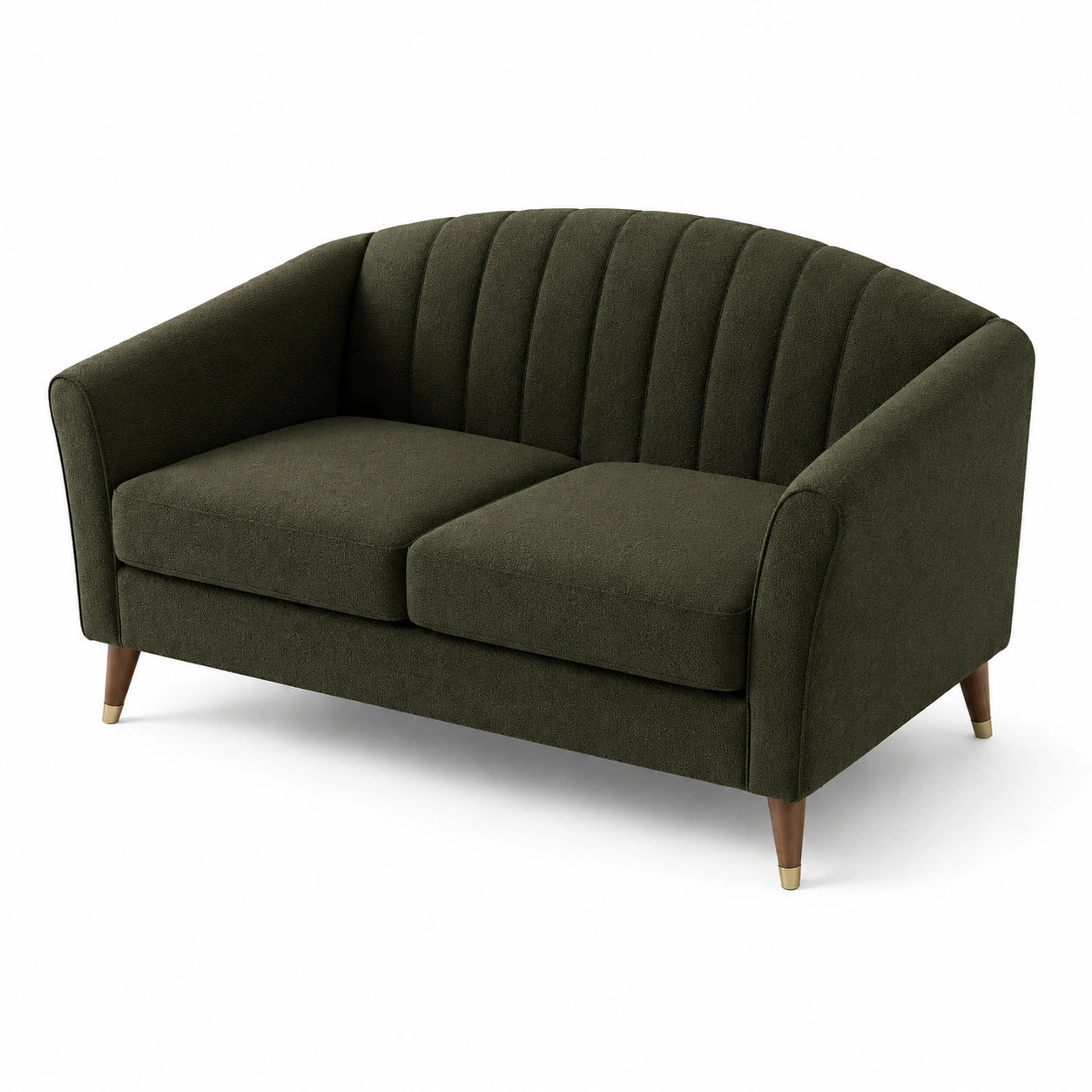 2-Sitzer Sofa Grün Polyester 140x80x85cm