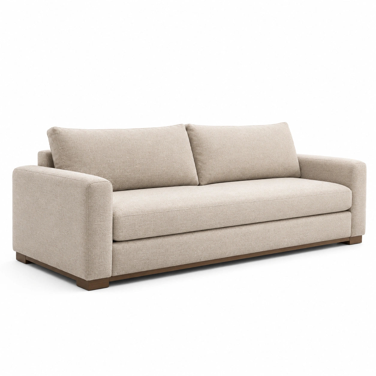 3-Sitzer Sofa Stoffbezug mit Holzgestell 210cm